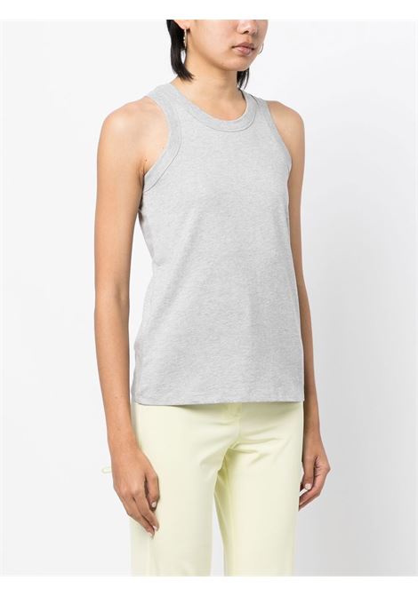 Grey round-neck tank top Loulou Studio - women LOULOU DE SAISON | POSOGRYMLNG